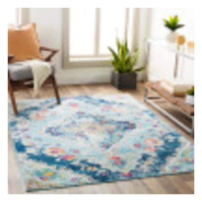 Tapis Vintage Surya Palma - Design Oriental, Couleurs Vibrantes - 80x220cm