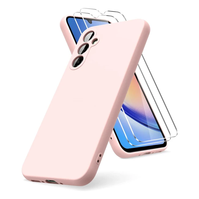 Cover Vansdon per Samsung Galaxy A34 5G - Protezione in Vetro Temperato - Rosa