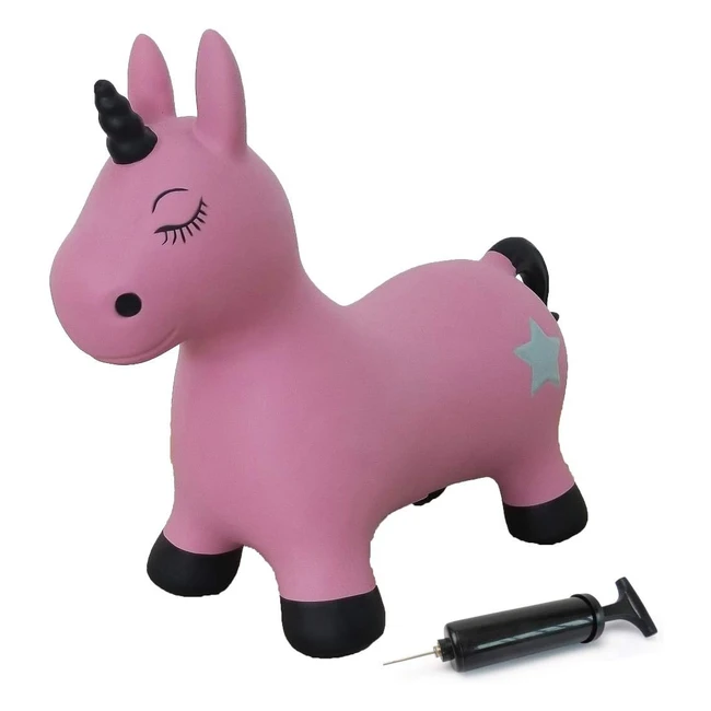 Saltarín Unicornio Fucsia Jamara 460453 - Mejora Equilibrio y Capacidad Motora - Soporte Robusto - Peso Sostenible 50 kg