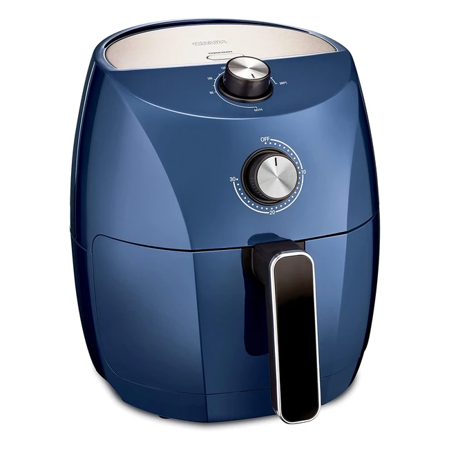 Crux 35L Manual Air Fryer - Faster Preheat, No-Oil Frying, Dishwasher Safe