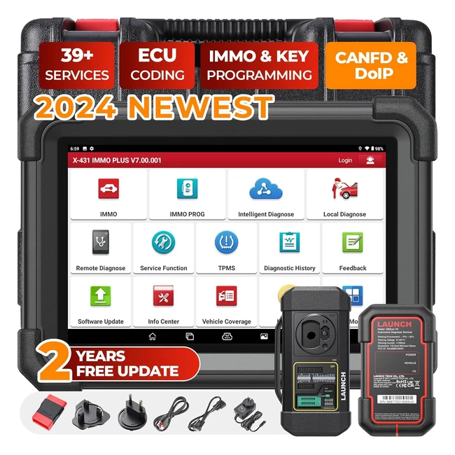 Launch X431 Immo Plus - Key Fob Programmiergerät mit X431 Prog3 - 39 Services - 2 Jahre kostenlose Updates