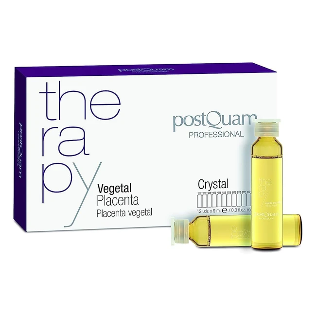 Fiale Capelli Anticaduta Placenta Vegetale - Stimola la Circolazione - 12 Fiale da 9 ml