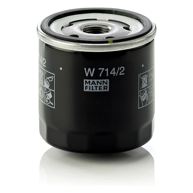 Filtre à huile Mannfilter W 7142 pour véhicules particuliers - Performance maximale
