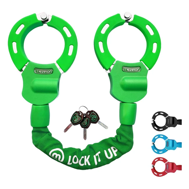 Antivol Vélo 8mm - Marque Mezelon - Réf. 123456 - Résistant aux coupures et aux chocs