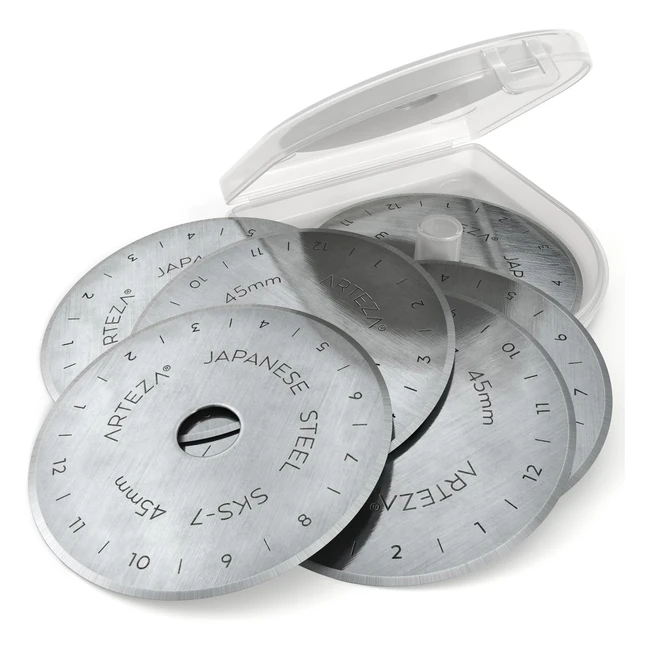 Cuchillas de Cutter Circular Arteza - Pack de 12 Hojas de Cuchilla Redonda 60mm