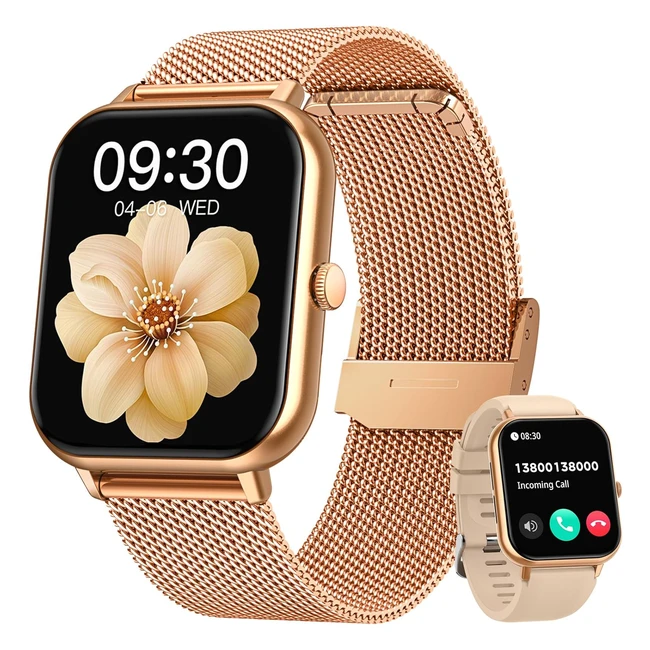 Montre connectée femme fitness smartwatch 183 avec appel bluetooth 100 sport mod moniteur de fréquence cardiaque