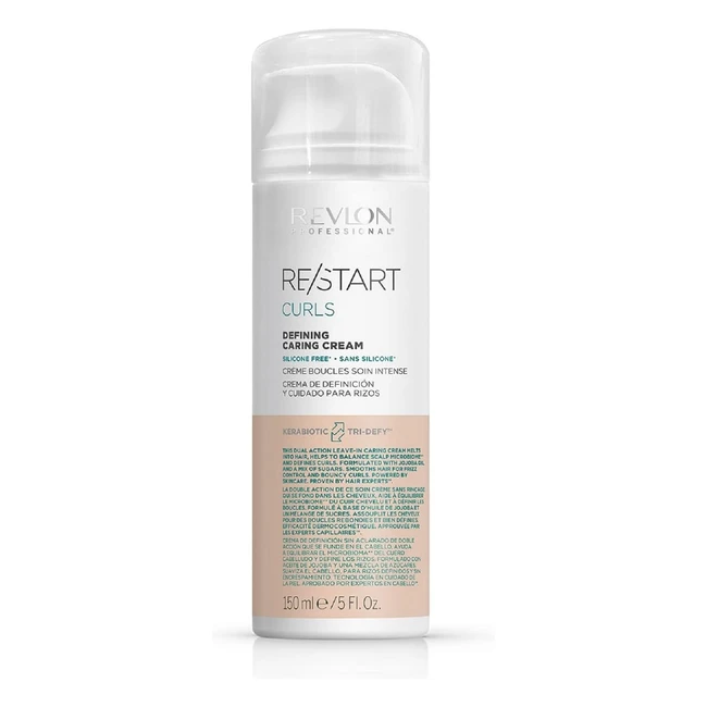 Revlon Professional Restart Curls - Crème Soin Cheveux Bouclés Définissant Boucles 150ml