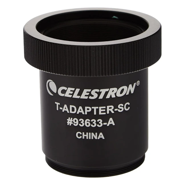 Adaptateur Celestron 93633A en T avec SCT 5 6 8 avec 925 11 14 noir