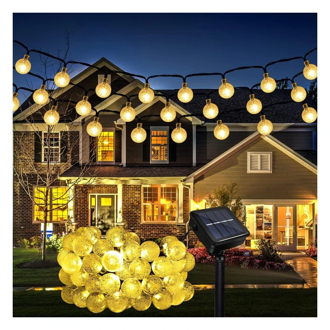 Catena luminosa solare 50LED Ghonlzin - Impermeabile IP65 - 8 modalità - 7m23ft