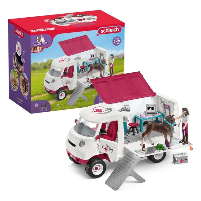 Clínica Veterinaria Móvil Schleich 42439 - Potrillo de Hannover - Kit de Rayos X
