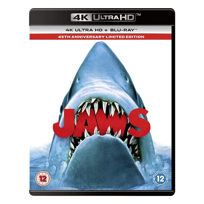 Jaws 4K UltraHD Blu-ray 2020 Region Free - Stunning Visuals & Thrilling Adventure