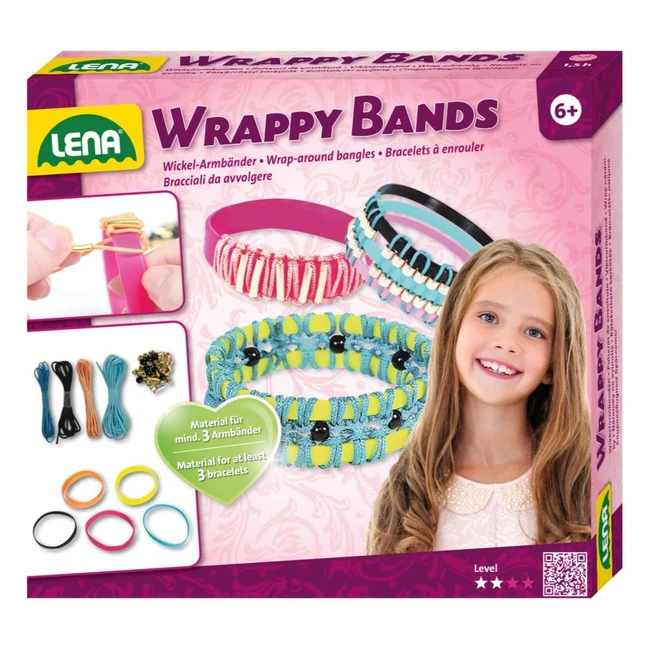 Lena Avvolgente Bande Mestiere Set per 6 Anni Bambini Multicolore - Concentrazione, Manualità, Pazienza, Creatività