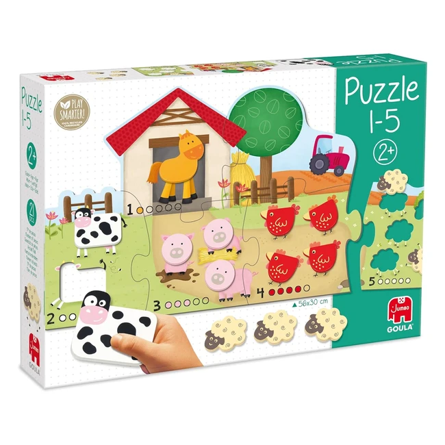 Puzzle Gigante Goula15 Multicolore - Impara a Contare - Sin Talla 53438