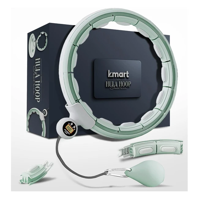 Cerceaux de Hula Circle Intelligents - Fitness Amovible - Balle de Massage - 360° Rotation - Perdre du Poids