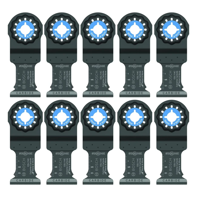 Bosch Starlock OSL114C10 - Paquete de 10 cuchillas oscilantes multiherramienta