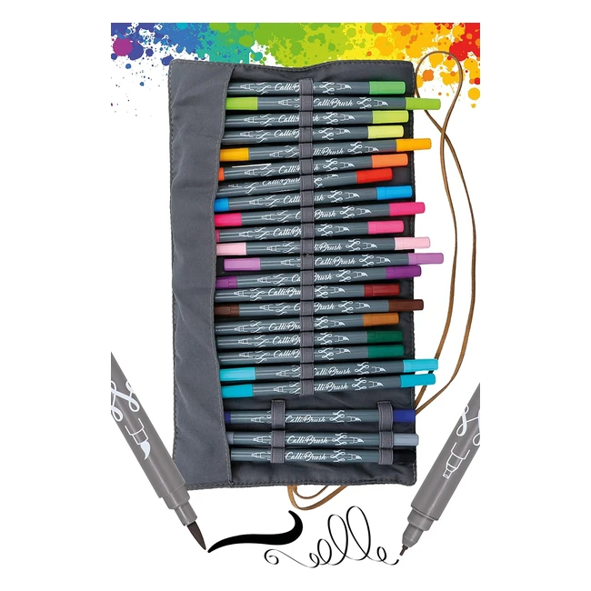 Bolígrafo Doble Punta 24 Colores Intensos - Online 24