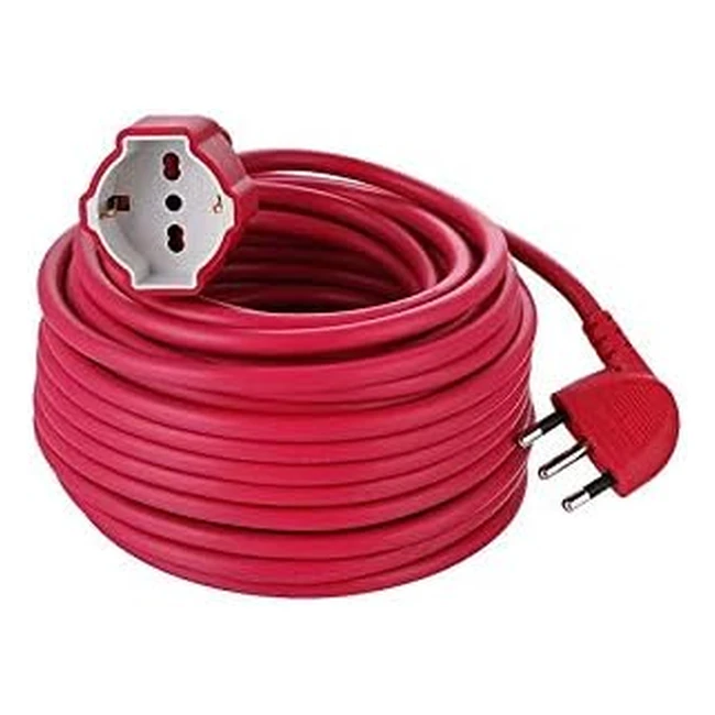 Prolunga Giardino Electraline 01572 20 mt - Spina 16A - Presa Polivalente Schuko 1016A - Adatta per Elettrodomestici da Giardinaggio