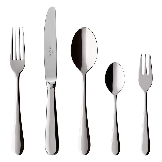 Villeroy Boch Oscar - Cubiertos de Mesa para 6 Personas - 30 Piezas