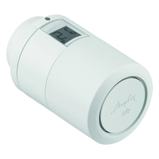 Thermostat connecté Danfoss 014G2460 Ally TTE, blanc - Économies d'énergie, contrôle vocal, précision exceptionnelle
