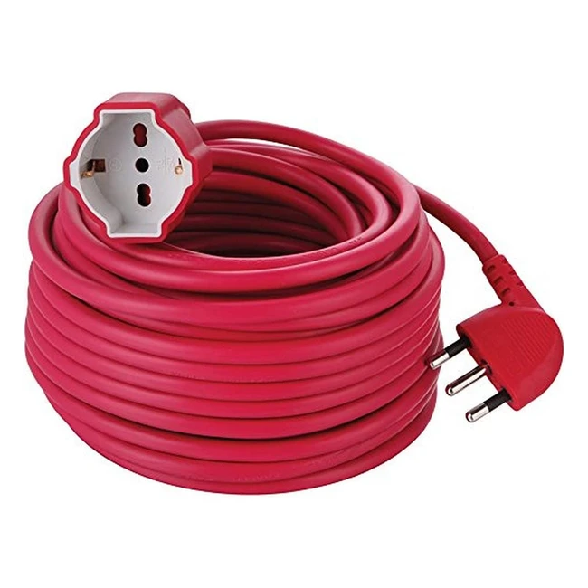 Prolunga Giardino Electraline 01573 30 mt - Spina 16A e Presa Polivalente Schuko - Adatta per Elettrodomestici da Giardinaggio