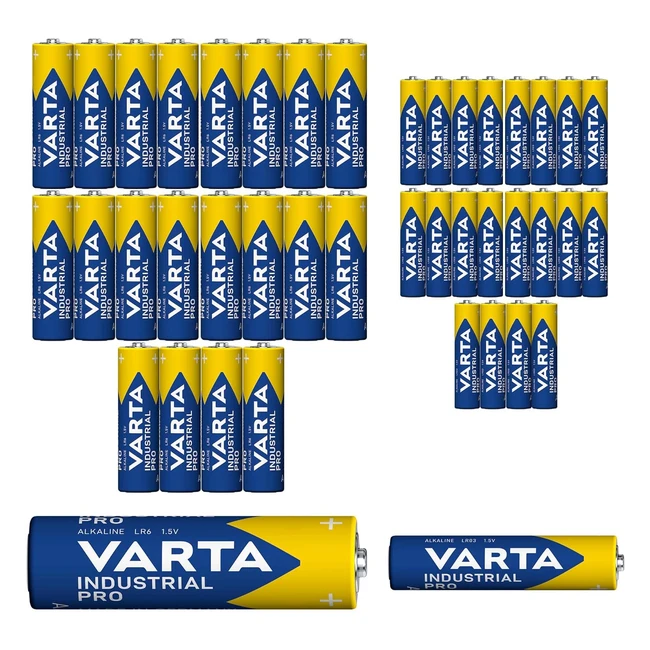 Lot de 20 piles AA mignon Varta industrielles - Qualité industrielle