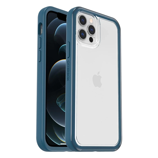 Coque Otterbox Clear Case avec Magsafe pour Apple iPhone 12/12 Pro - Antichoc, Ultrafine, Supporte 2x plus de chutes - Bleu