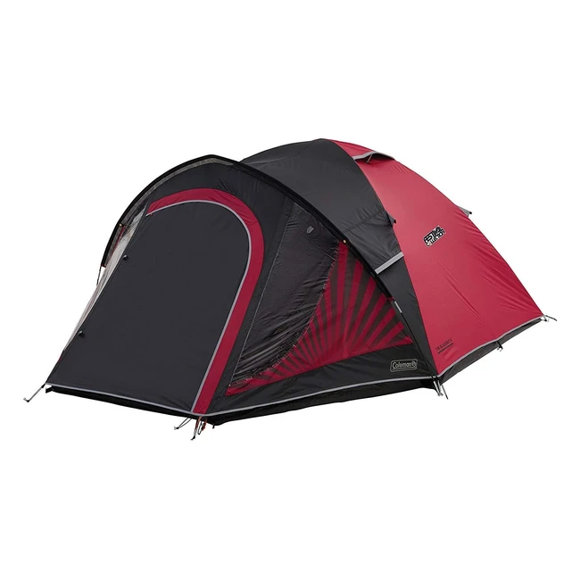 Coleman Blackout 4 Man Tent with Blackout Bedroom Technology - Festival Essential, Waterproof, 100% Waterproof
