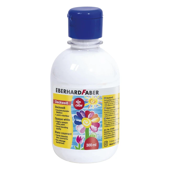 Eberhard Faber 575400: Pintura Blanca Opaca 300ml - Inodoro y Lavable
