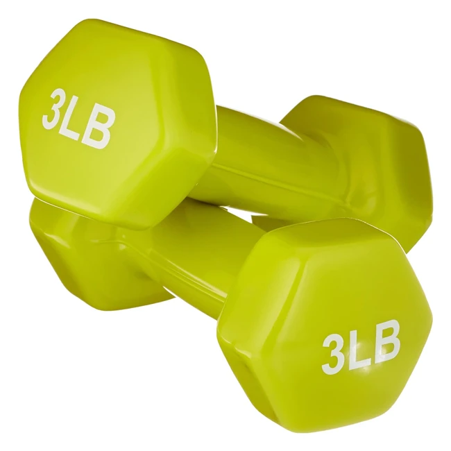 Amazon Basics Kurzhantel Vinylbeschichtet 2 Stück - Stahlhanteln für intensives Training