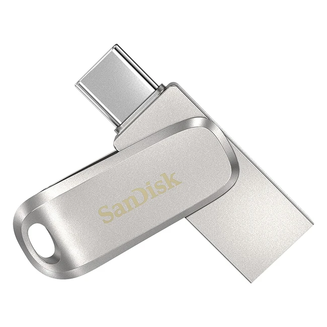 SanDisk 256GB Ultra Dual Drive Luxe USB Type-C Flash Drive - All-Metal, Reversible Connectors