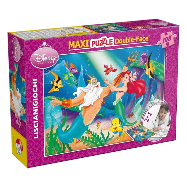 Puzzle Maxi Floor Liscianigiochi 108 piezas 2 en 1 - Disney La Sirenita