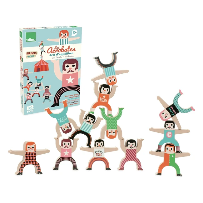 Acrobacias de madera Vilac V7710 por Ingela P. Arrhenius