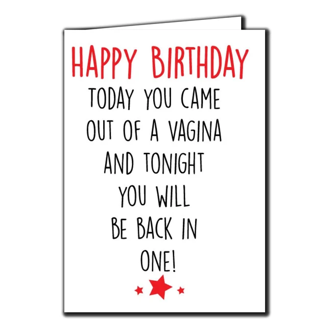 Biglietto di auguri divertente e umoristico per compleanno - Cheeky Chops C22