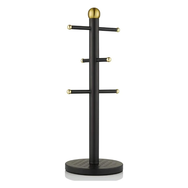 Swan SWKA17520BLKN Gatsby 6 Branch Mug Tree - Black - One Size