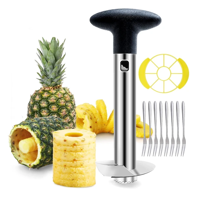 Coupe Ananas Niohouse - Acier Inoxydable - Coupe, Tranche, Pèle - Maison et Cuisine