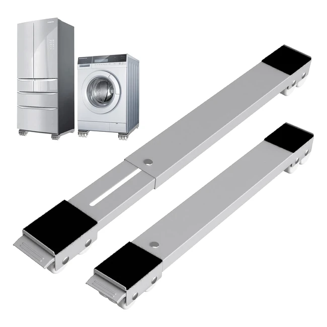 Base per lavatrice con freno regolabile, carico 300 kg - Solejazz