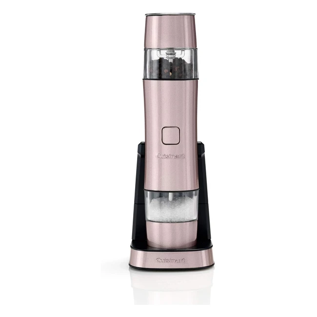 Cuisinart Rechargeable Seasoning Mill - Vintage Rose SG6PU | Convenient, Stylish, Adjustable Grind