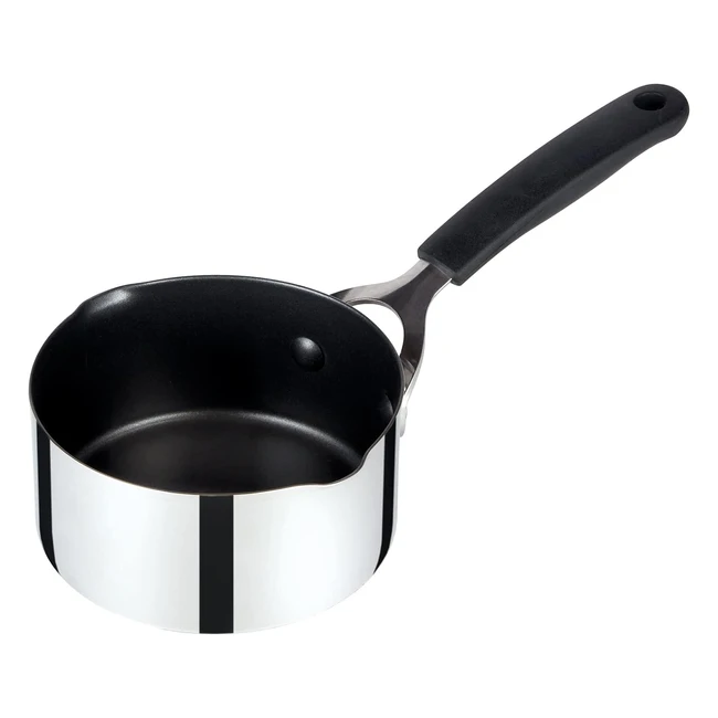 Prestige Made to Last Stainless Steel Milk Pan 14cm - Non Stick, Induction Hob Suitable, Easy Grip Handles
