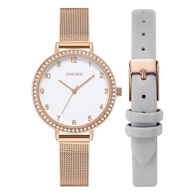 Montre Femme Kimomt Bracelet Cuir Quartz Luxe Étanche Mode Créative