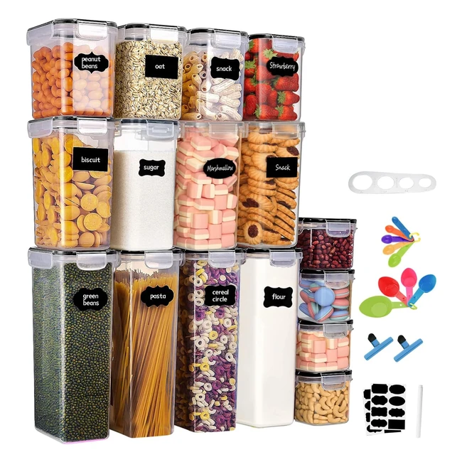 Boîte de rangement cuisine 16 pièces avec couvercle hermétique - Tallgoo