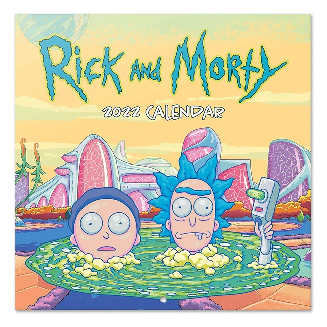 Calendario 2022 da muro Rick Morty - Poster regalo incluso - 12 mesi - 30x30 cm - FSC