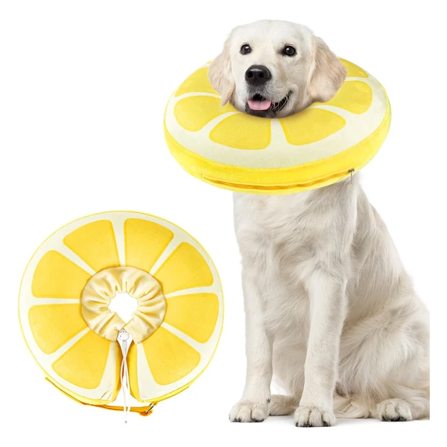 Collare Protettivo Gonfiabile Elisabettiano per Cane e Gatto - Morbido, Regolabile, Recupero Postoperatorio