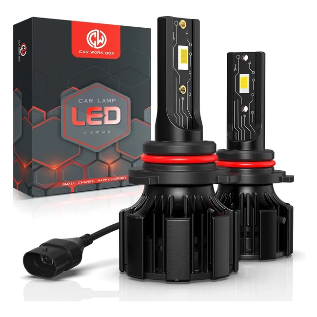 Lampadine LED Car Work Box 9006 HB4 - 15000lm, 80W, 12V, 6500K - Bianco Freddo