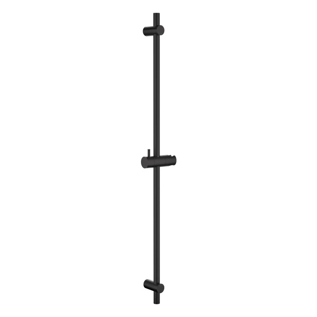Barra Doccia 90cm Acciaio Inox Nero - Alta Qualità, Regolabile, Resistente