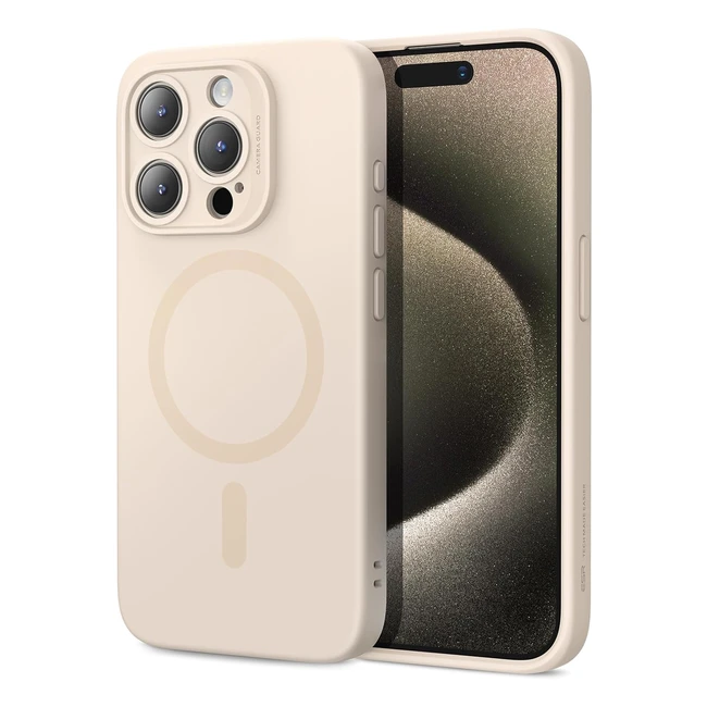 ESR FR iPhone 15 Pro Max Hülle - Magnetisches Laden - Sturzschutz - Flüssiges Silikon - Cloud Serie
