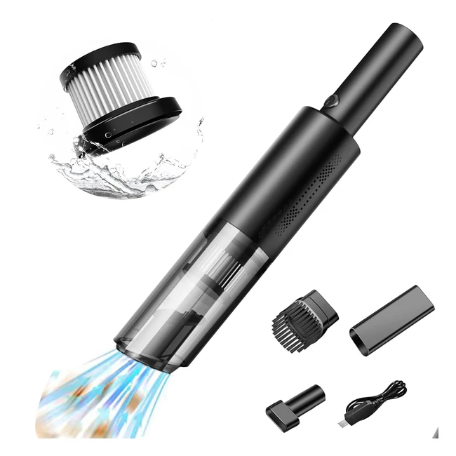 WHJC Auto Staubsauger 9000pa kabelloser Handstaubsauger für Auto, Zuhause, Küche, Tierhaare A8