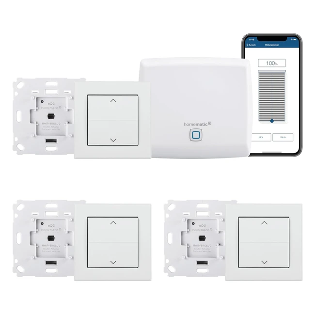 Homematic IP Smart Home Starter Set Shading - Smarte Steuerung von Rollläden oder Markisen