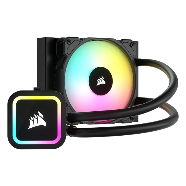 Corsair H60X RGB Elite CPU Liquid Cooler - 16 Dynamic RGB LEDs - SP120 RGB Elite Series PWM Fan - Schwarz