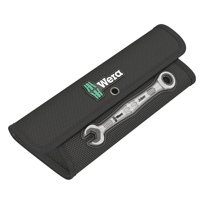 Étui pliant Wera 05671381001 pour 8 clés mixtes avec cliquet - 290 x 1100 mm - noir