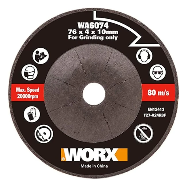 Disco de Lijado Worx WA6074 para Cortador WX801 - 76 mm